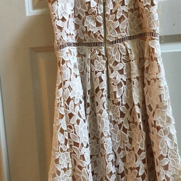 Lulu's Pinnacle of Prestige Ivory Lace Midi Dress M - Picture 15 of 15